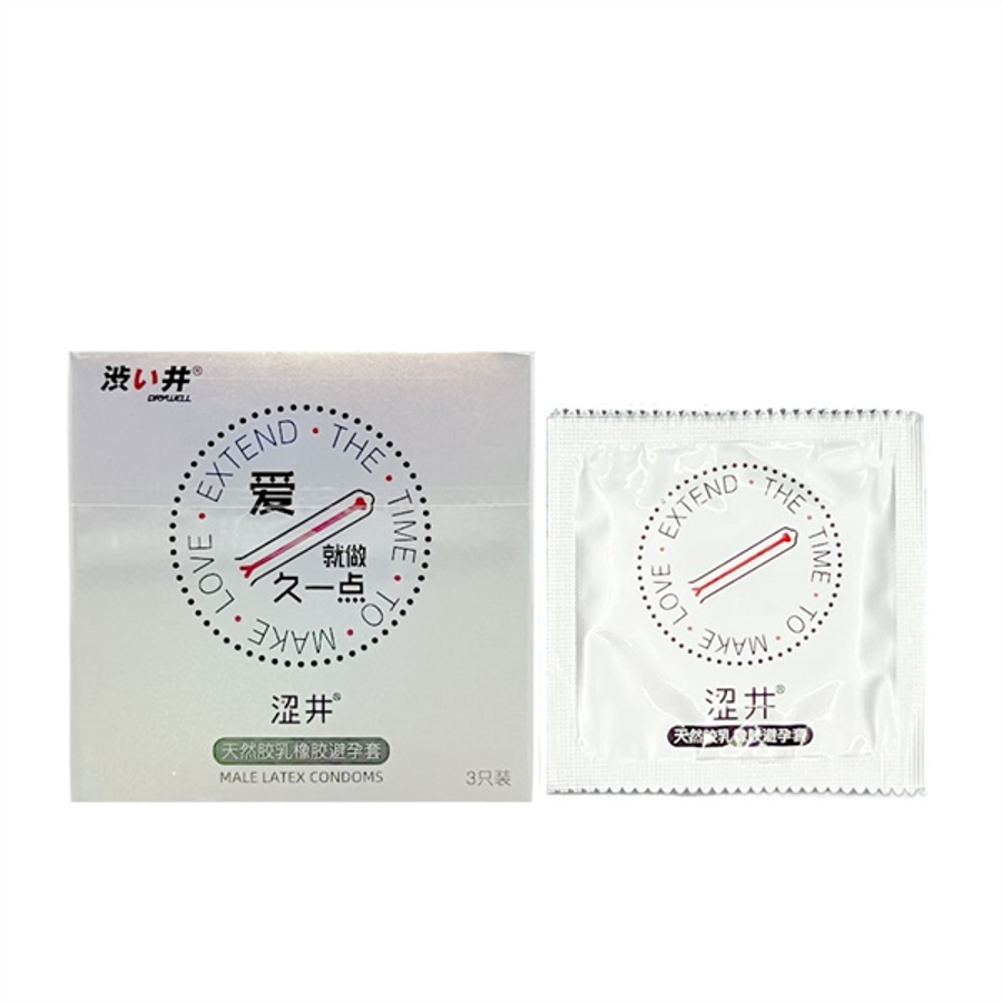 Bao cao su Drywell Long Lasting hộp 3 chiếc kéo dài thời gian tiêu chuẩn Nhật Bản chính hãng giá rẻ tiết kiệm