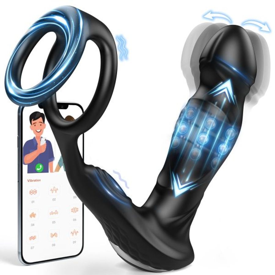 Máy Mát Xa Tuyến Tiền Liệt Rung Lắc Kết Nối Với App Cực Đỉnh