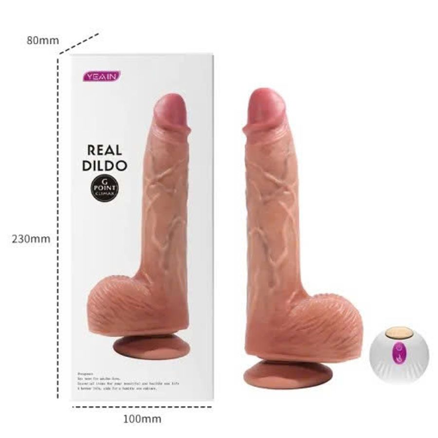 Dương Vật Giả Yeain Cao Cấp Real Dildo Rung Ngoáy Thụt Tỏa Nhiệt – 23.5cm