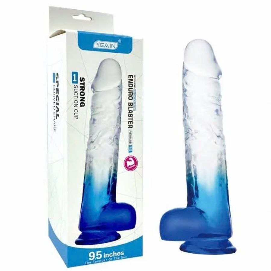 Dương Vật Giả Yeain Gắn Tường Trong Suốt ENDURO BLASTER Size Khủng 9.5 inch 332339