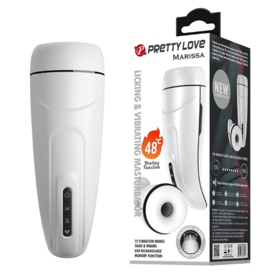 Âm Đạo Giả Pretty Love Marissa Đa Năng Lõi Silicon 4D Rung Liếm Mạnh