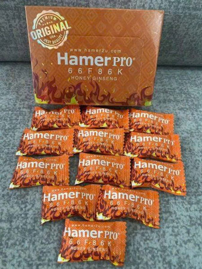 Kẹo Sâm HamerPro 66F86F Vị Mật Ong Malaysia Combo 5 Viên