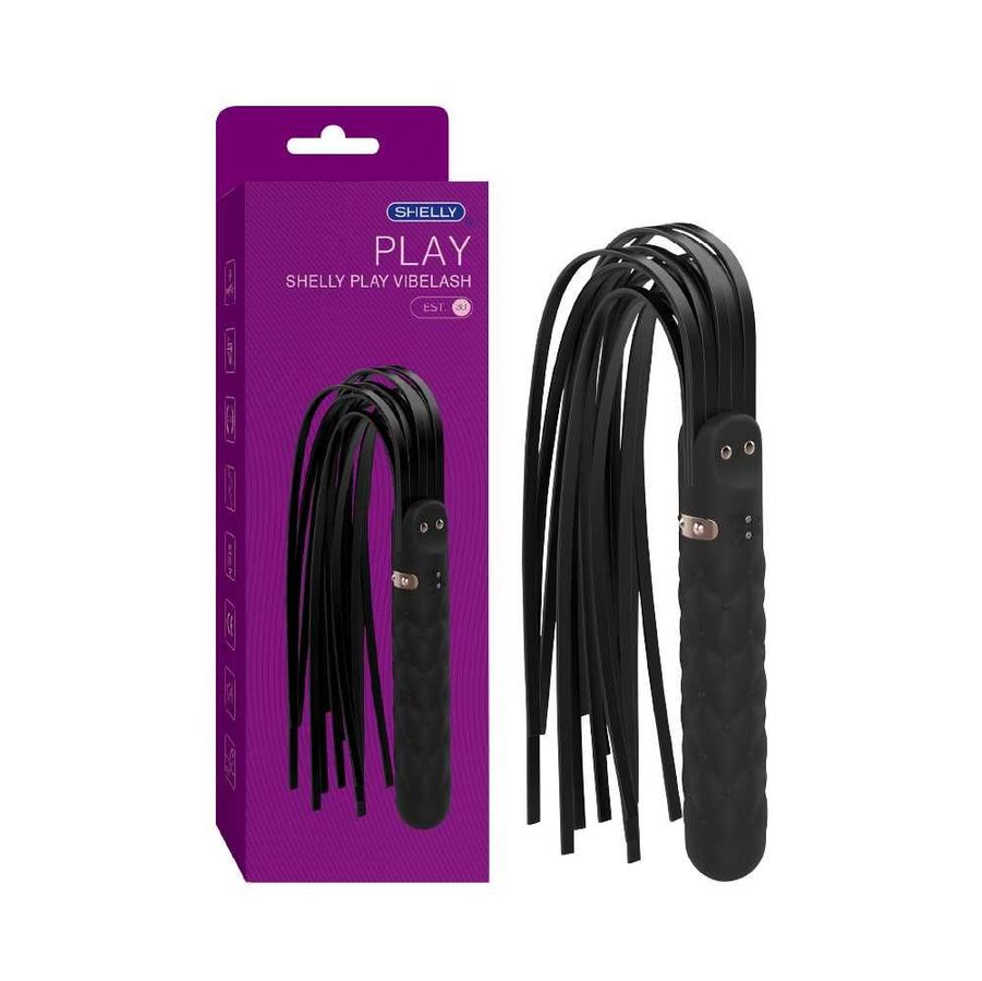 Máy massage kết hợp roi da BDSM Shelly Play Vibelash 328847