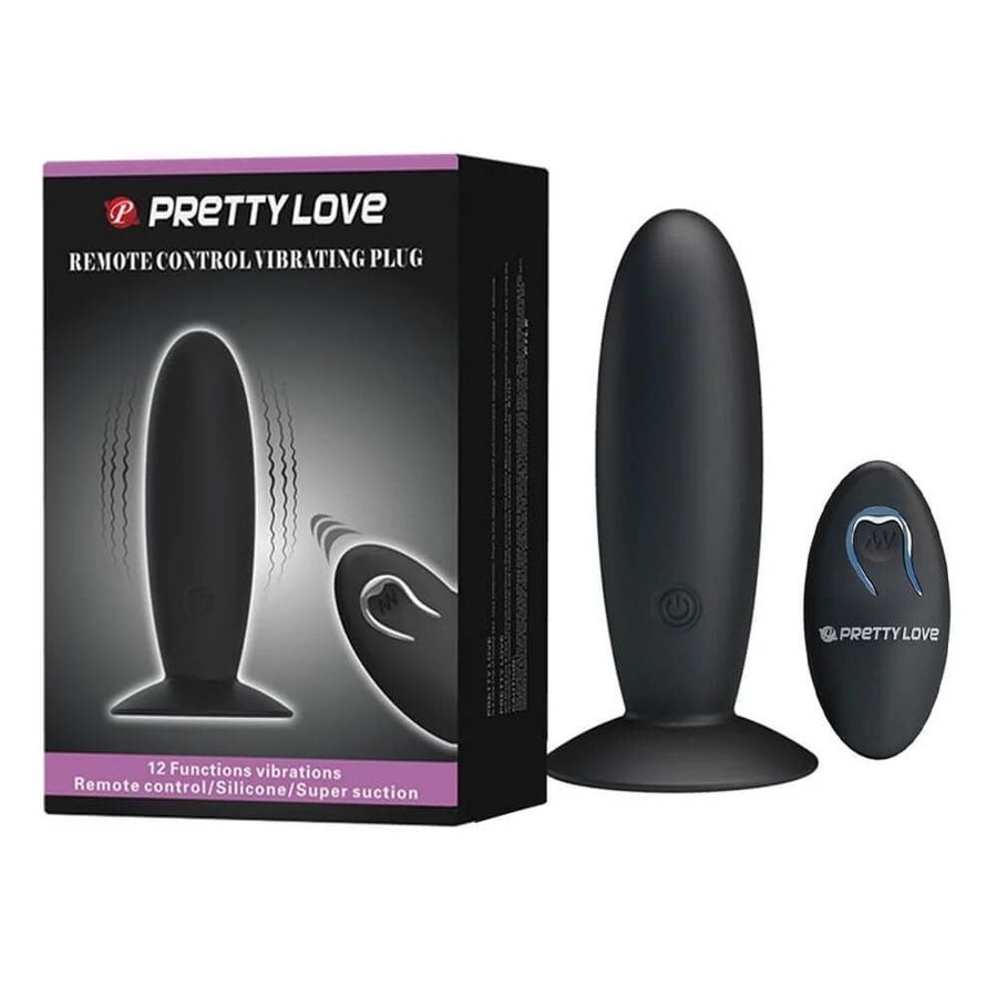 Que rung kích thích hậu môn Pretty Love Remote Control Vibrating Plug 328029
