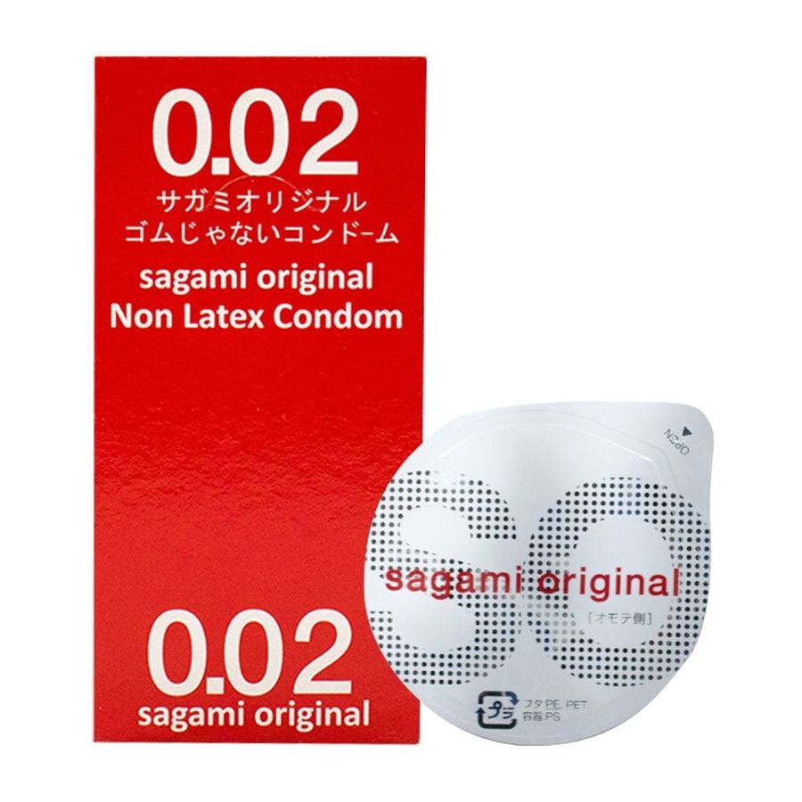 Bao cao su Sagami 0.02mm - Siêu mỏng - Hộp 12 cái 326966