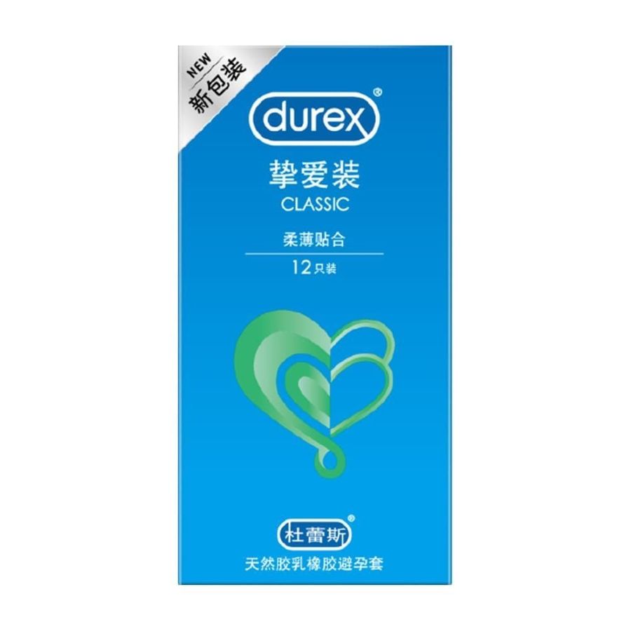 Bao cao su Durex Classic - Mềm và mỏng - Hộp 12 cái 326975