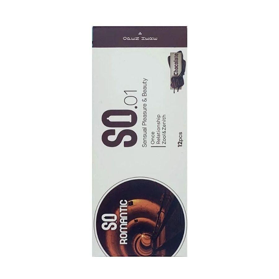Bao cao su SO Romantic - Mỏng, hương chocolate - Hộp 12 cái 326773