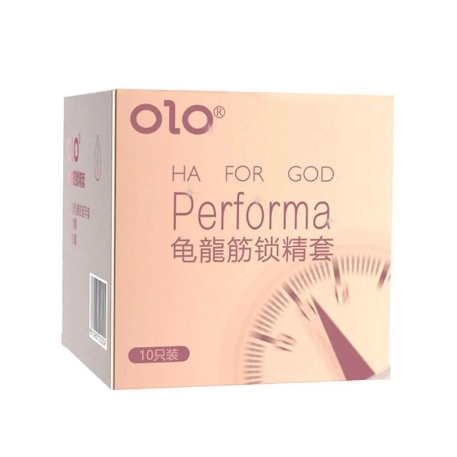 Bao cao su OLO 0.01 Performa Ha For God - Siêu mỏng, kéo dài thời gian - Hộp 10 cái 326648