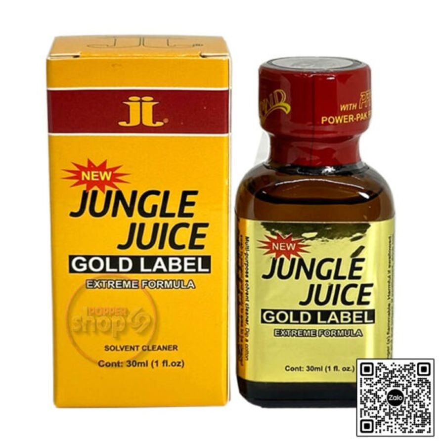 Chai hít tăng khoái bao phê kích thích Popper Jungle Juice Gold Label 30ml Che tên khi giao hang