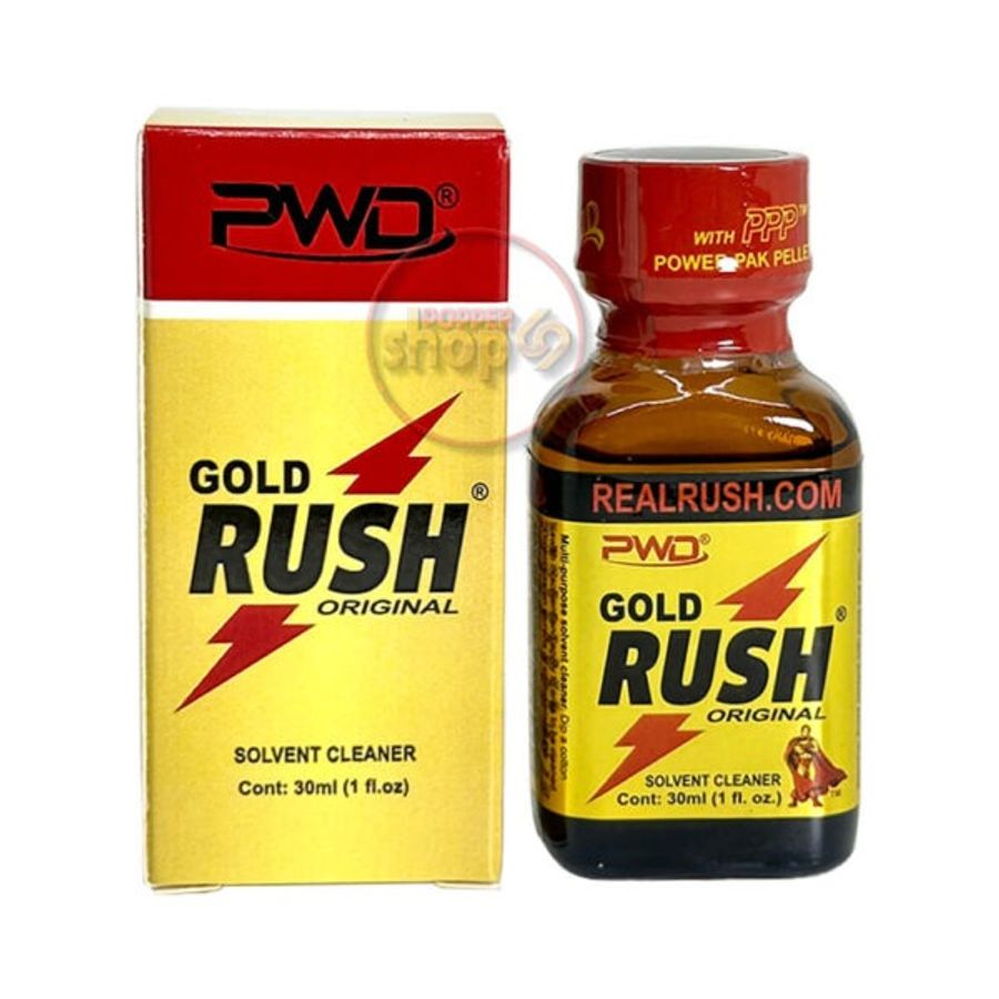 Chai hít tăng khoái bao phê kích thích Popper Gold Rush 30ml Che tên khi giao hang