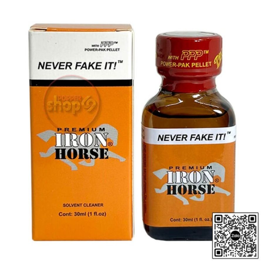 Chai hít tăng khoái bao phê kích thích Popper IRON HORSE 30ml Che tên khi giao hang