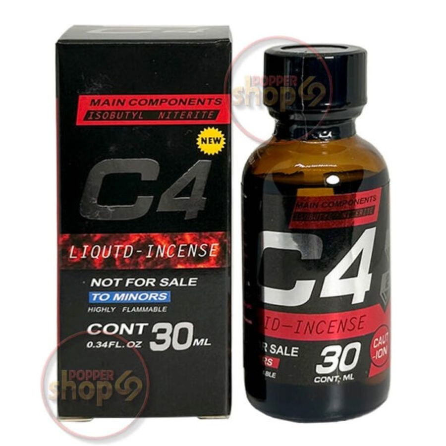Chai hít tăng khoái bao phê kích thích Popper C4 Red 30ml Che tên khi giao hang
