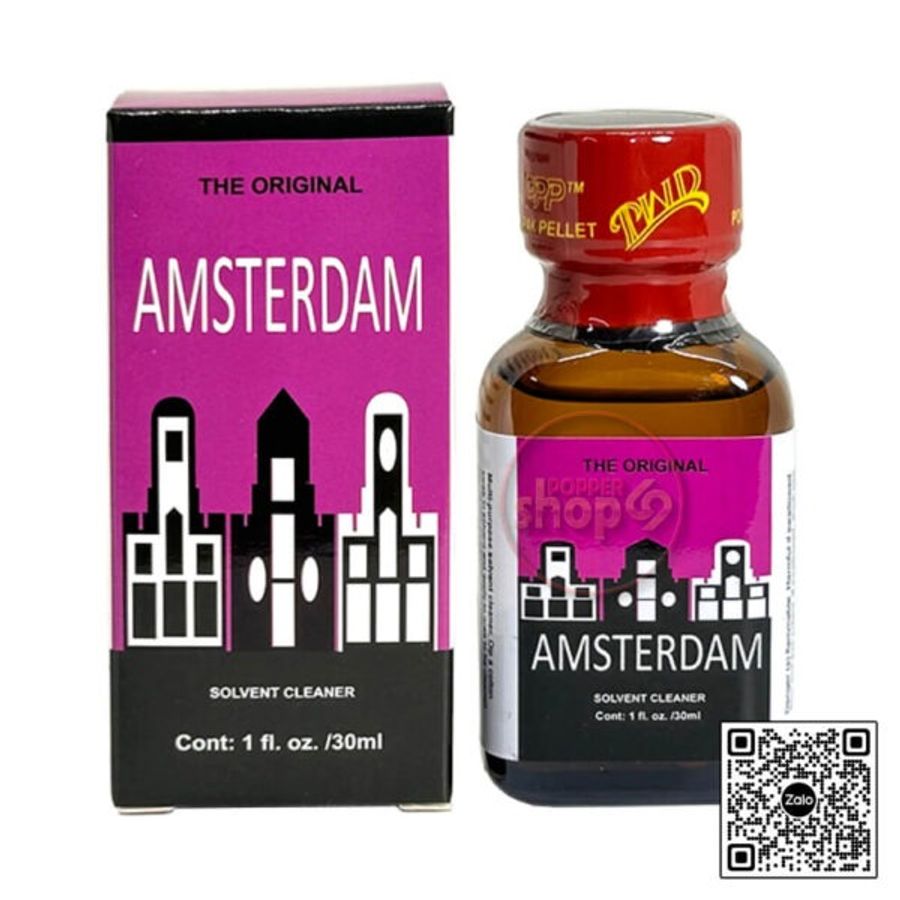 Chai hít tăng khoái bao phê kích thích Popper Amsterdam 30ml Che tên khi giao hang
