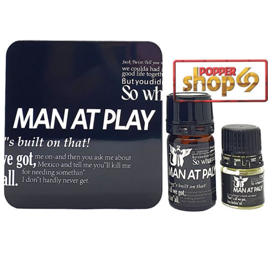 Chai hít tăng khoái bao phê kích thích Poppers Men At Play (ĐEN) 60ml Che tên khi giao hang