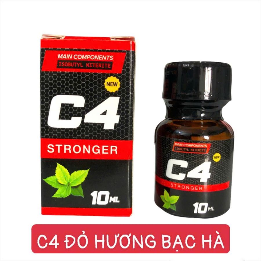 Popper C4 10ml Hương Bạc Hà, Hàng Sin Chính Hãng, Che Tên  719999
