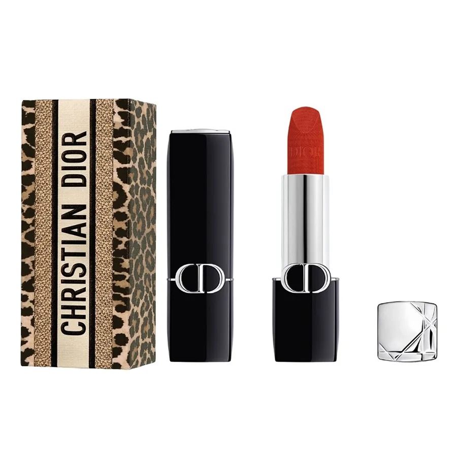 Son Dior 777 Fahrenheit Velvet Finish - Đỏ Cam Sang Trọng, Vỏ Beo Chính Hãng, Chất Son Mịn Màng, Dưỡng Ẩm Lâu Trôi 745861