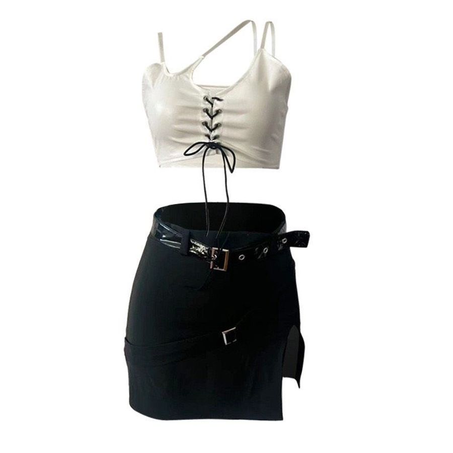 Váy Cosplay Thư Ký Chéo Cổ - Đồ Ngủ Quyến Rũ Thời Trang nữ cho Tiệc Hóa Trang, Sự Kiện Cosplay, Phong Cách Gợi Cảm 665440