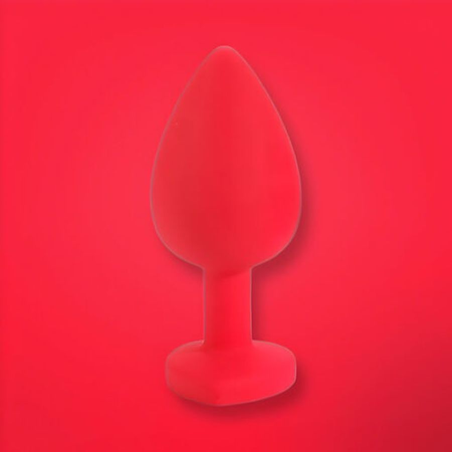 Phích cắm hậu môn silicon đỏ Chính hãng
