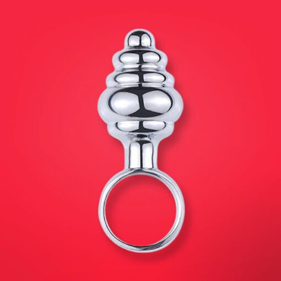 Nhẫn phích cắm hậu môn Inox mini xoắn ốc Chính hãng