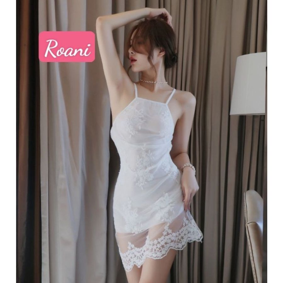 Váy Ngủ Ren 2 Lớp Chéo Lưng Sexy - Đồ Hóa Trang Nữ Tinh Tế, Quyến Rũ Cho Buổi Hẹn Hò và Tiệc Tùng 665405