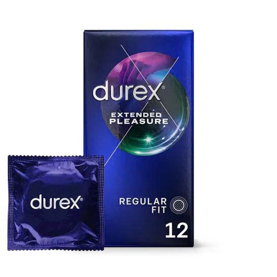 Bao cao su kéo dài tạo cảm giác chân thật Durex Extended Pleasure nhập khẩu quốc tế hộp 12 cái