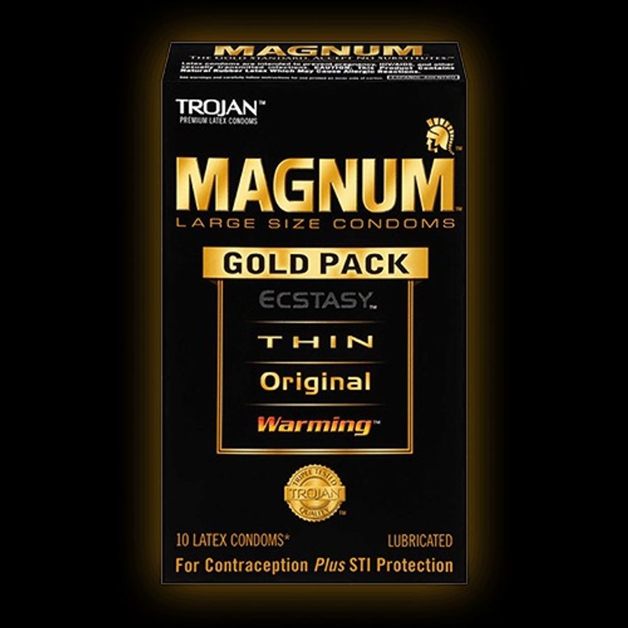Bao cao su  MAGNUM™ GOLD PACK™ CONDOMS Mỏng Và Nóng 10 Cái