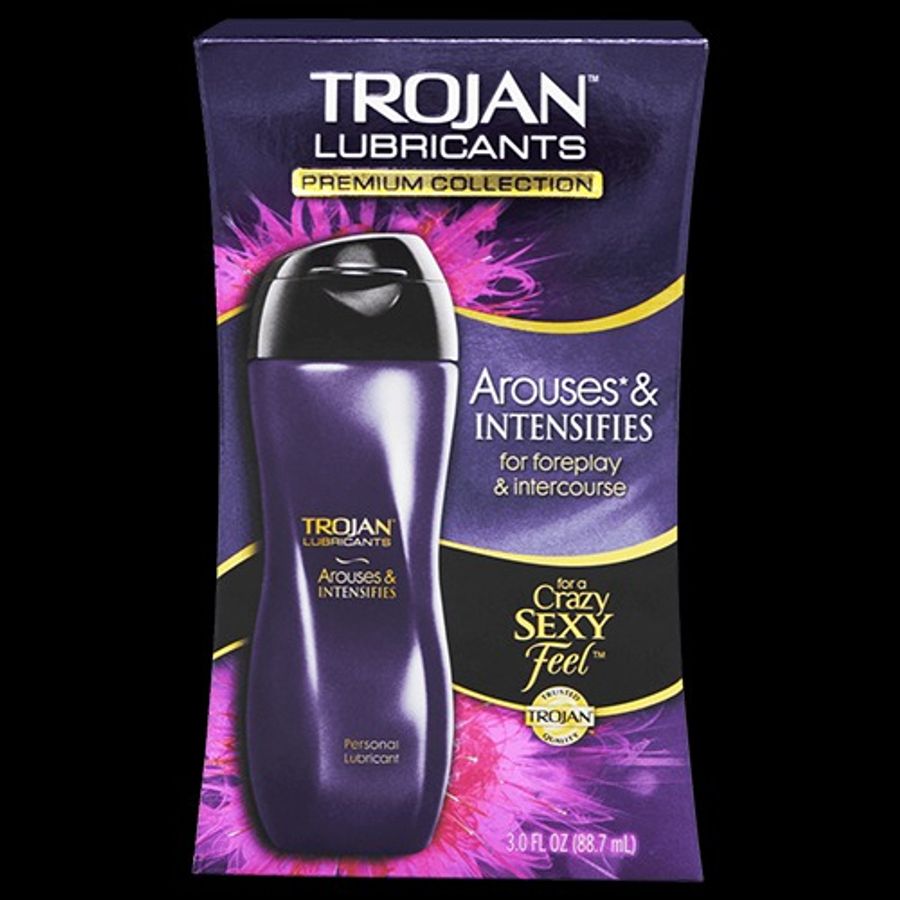 Gel trơn cao cấp nhập khẩu TROJAN™ AROUSES & INTENSIFIES™ LUBRICANT Mát Lạnh Gây kích Thích 88.7ml chính hãng