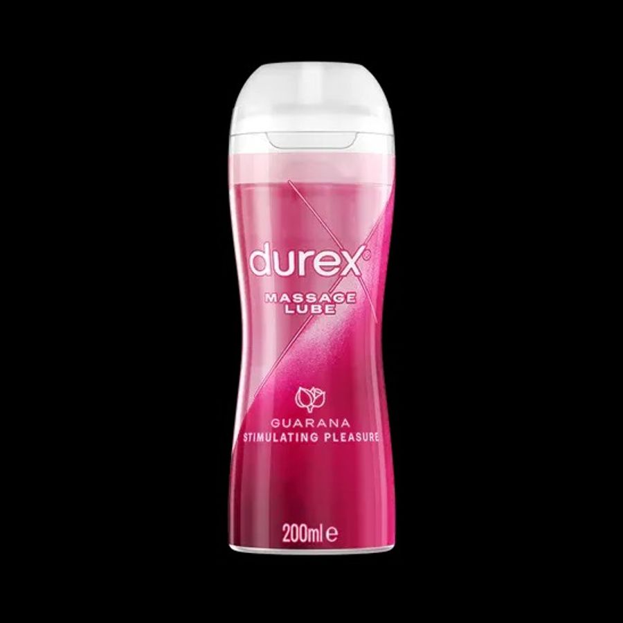 Gel trơn cao cấp nhập khẩu Durex 2 in 1 Stimulating Guarana Massage Water Based Lube 200ml Gây Kích Thích Gốc Nước chính hãng