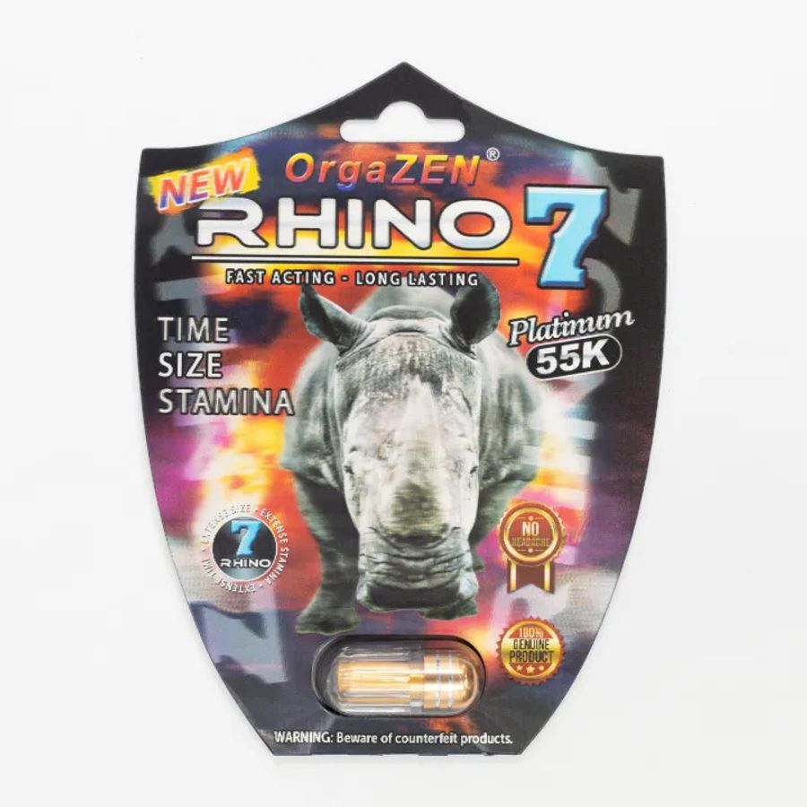 Vỉ 1 Viên Rhino 7 sản phẩm hỗ trợ tăng cường sinh lý và kéo dài thời gian cho Nam giới chính hãng 