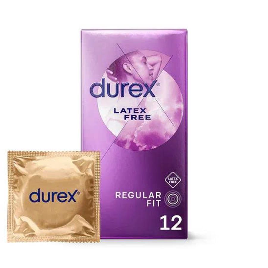 Bao cao su không chứ latex tạo cảm giác chân thật Durex Latex Free nhập khẩu quốc tế hộp 12 cái