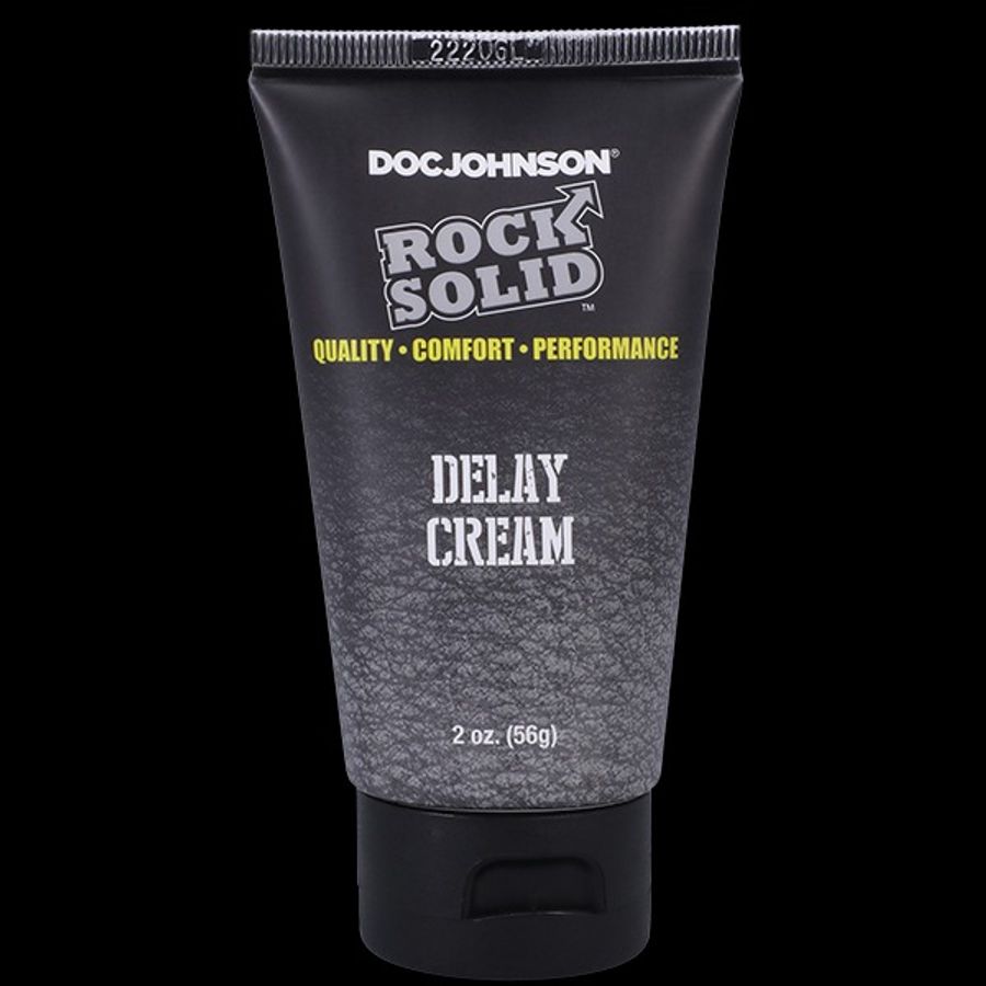 Gel trơn hỗ trợ kéo dài cương dương nam giới ROCK SOLID Delay Cream - 2 oz. chính hãng