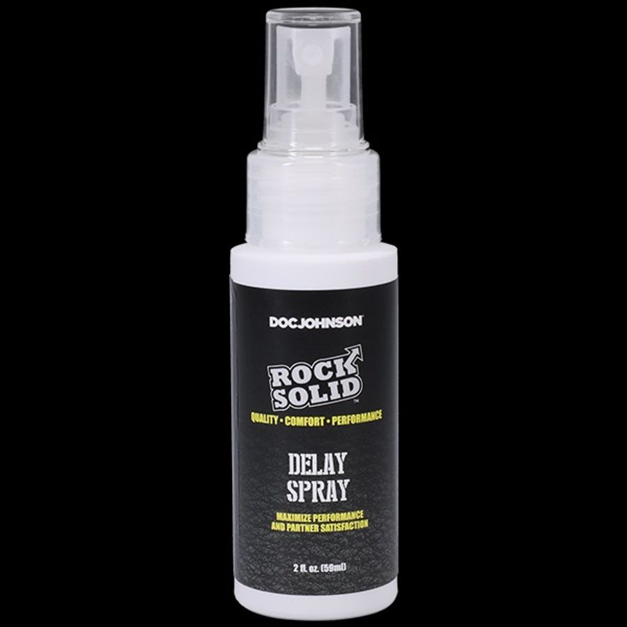 Gel trơn hỗ trợ kéo dài cương dương nam giới ROCK SOLID Delay Spray - 2 fl. oz. chính hãng