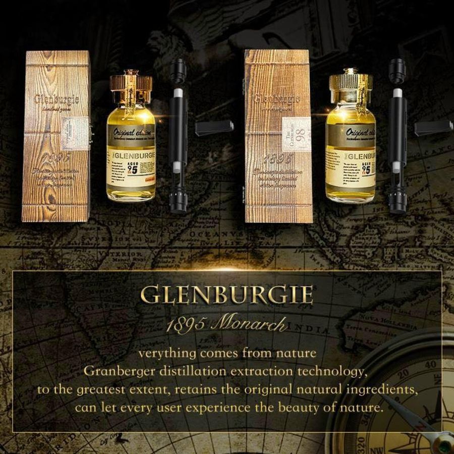 Chai hít tăng khoái cảm kích thích Popper The Glenburgie 1895 Hộp Gỗ Cao Cấp chính hang