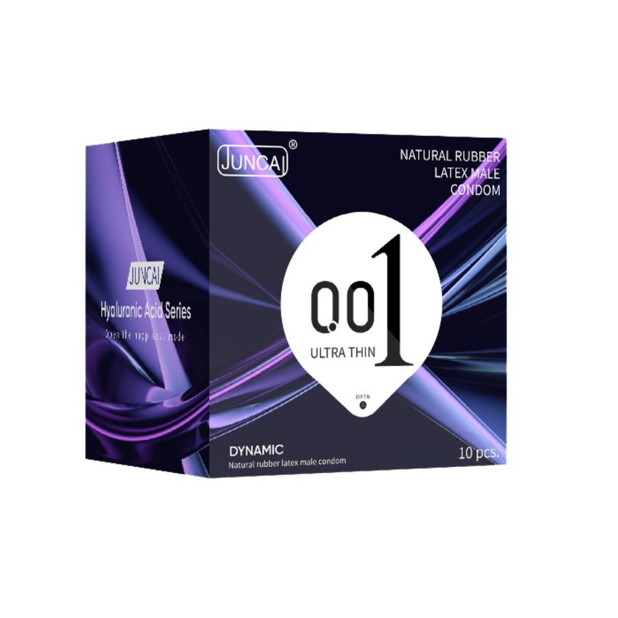 Bao cao su cao cấp gân 3D gợn sóng Juncai Dynamic 001 | Hộp 10 Cái
