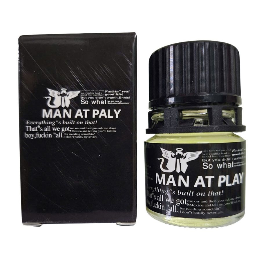 Popper MAN AT PALY 20ml Đen Mùi Dịu, Phê Mạnh, Chống Lờn