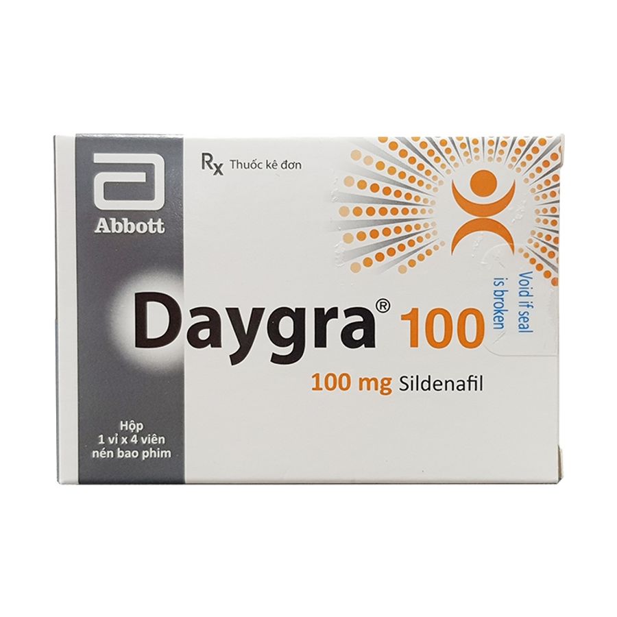 Viên Uống Daygra 100mg (Hộp 4 viên)