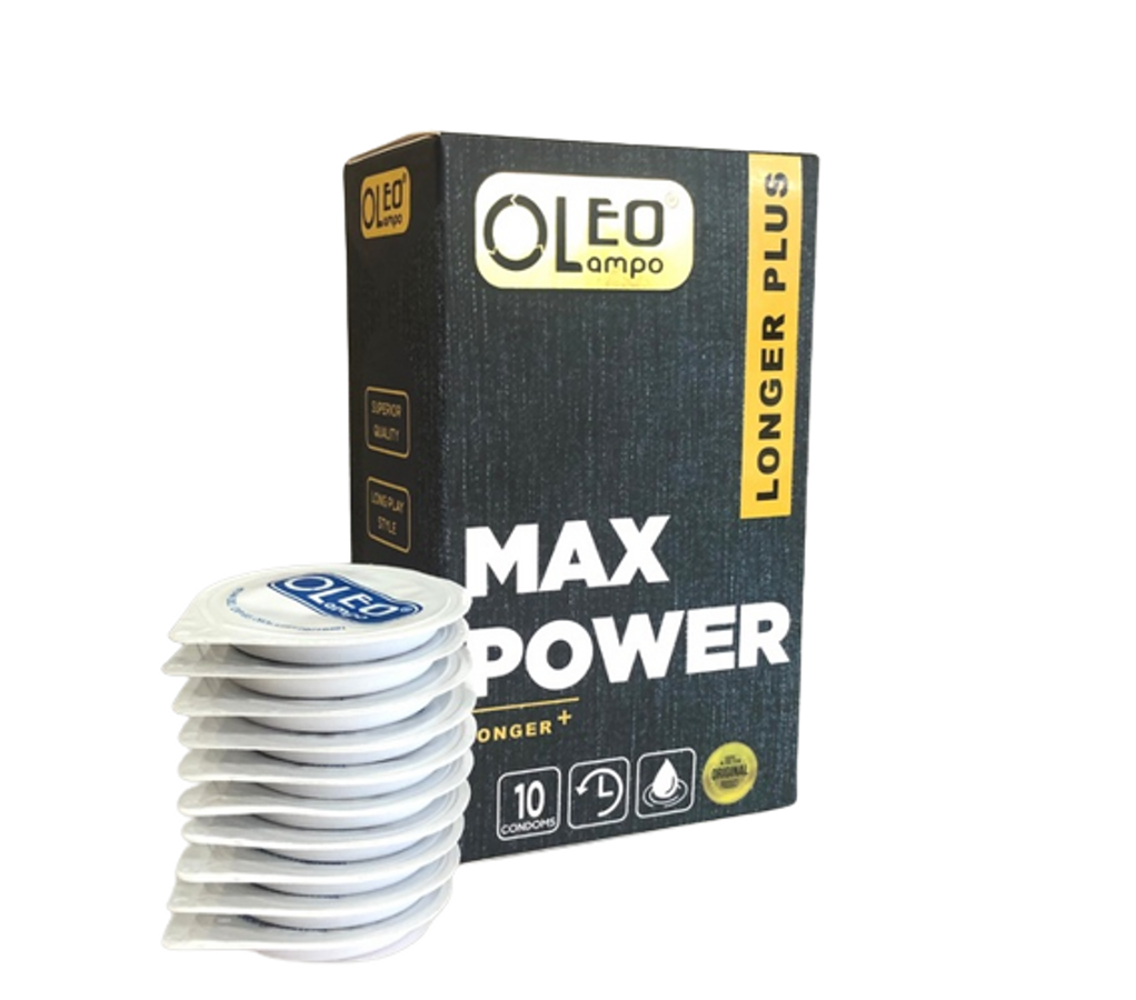Bao Cao Su Oleo Lampo Max Power - Hộp 10 Cái