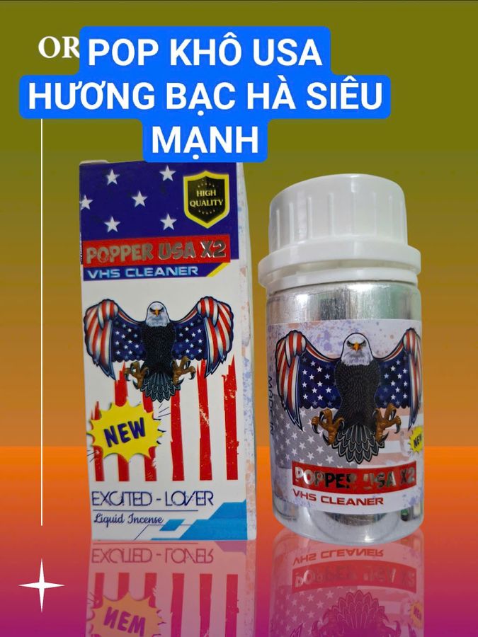 (Hàng công ty) Popper khô 40ml Dòng Cao Cấp, Cực Mạnh, Gây Ảo Giác,Phê lâu , Che Tên SP 
