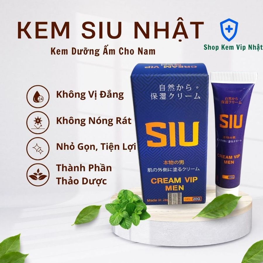 Kem Bôi SIU Cream Vip Nhật Bản - Dưỡng Ẩm Da Nam Giới Nhạy Cảm, Hỗ Trợ Sức Khỏe, 50-60 Lần Sử Dụng chính hãng 744236