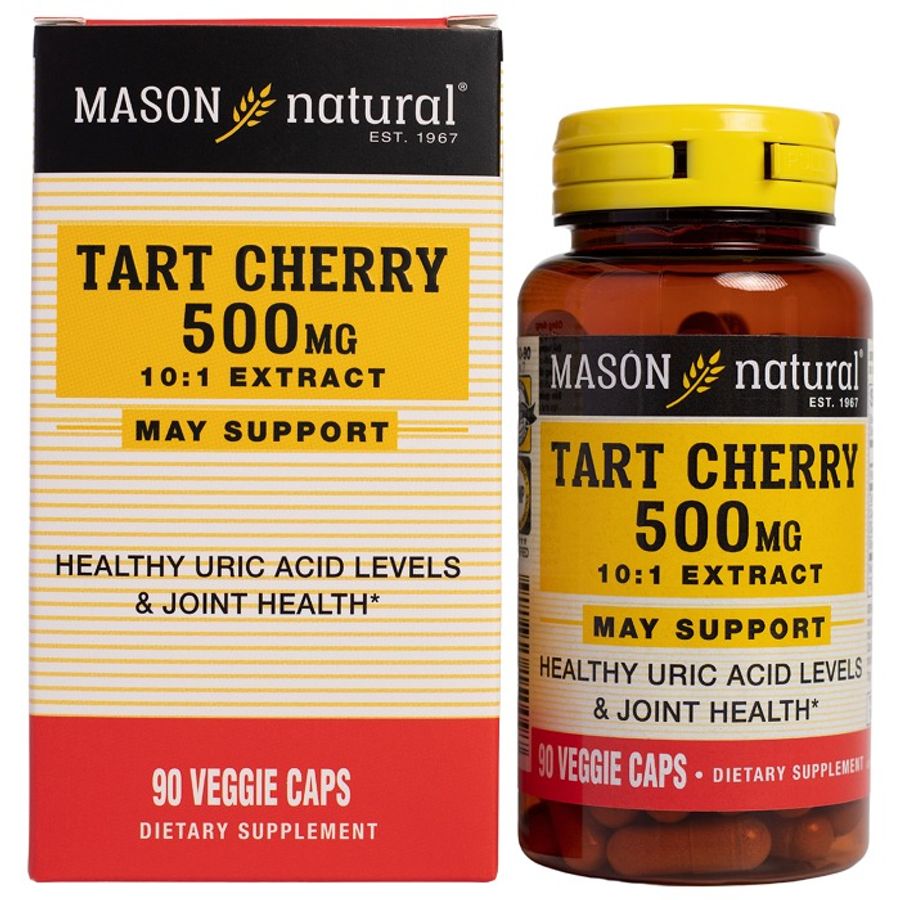 Viên Uống Mason Natural Tart Cherry 500mg (90 Viên) - Hỗ Trợ Duy Trì Mức Axit Uric Khỏe Mạnh Và Sức Khỏe Khớp Chính Hãng 744145