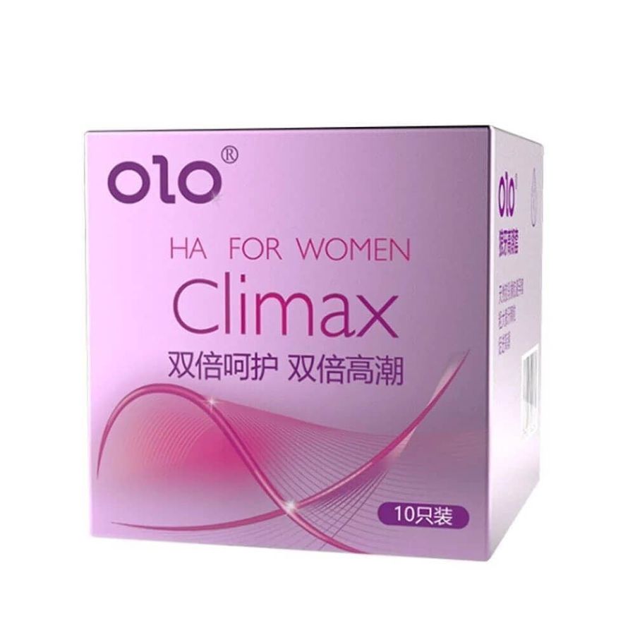 Bao cao su OLO 0.01 Climax Ha For Women - Siêu mỏng, dưỡng ẩm (Hộp 10 Cái) 