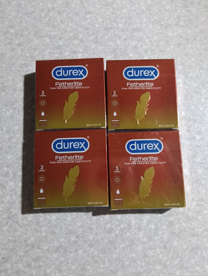 Combo 4 hộp Bao cao su durex hộp 3 cái siêu mỏng , che tên sản phẩm  667266
