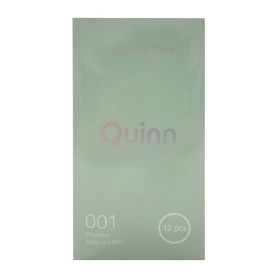 Bao cao su Quinn Pleasure Max - Gân và Điểm Nổi Chính Hãng (Hộp 12 Cái) 