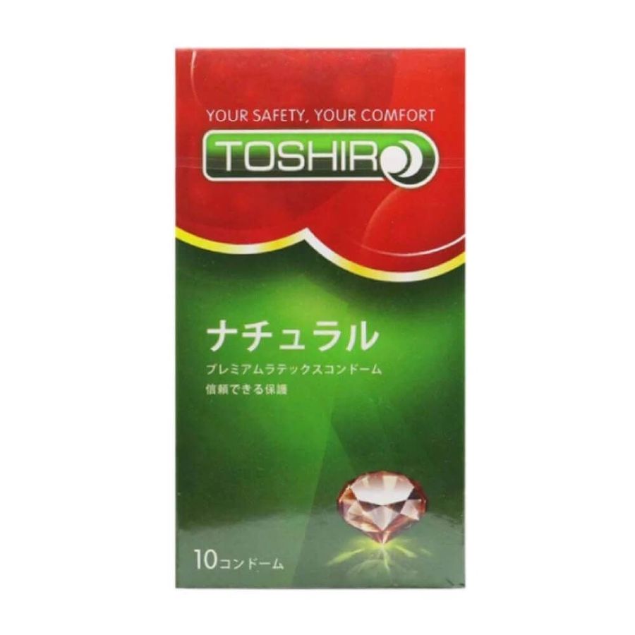 Bao cao su Toshiro Trơn - Mỏng trơn (Hộp 10 Cái)