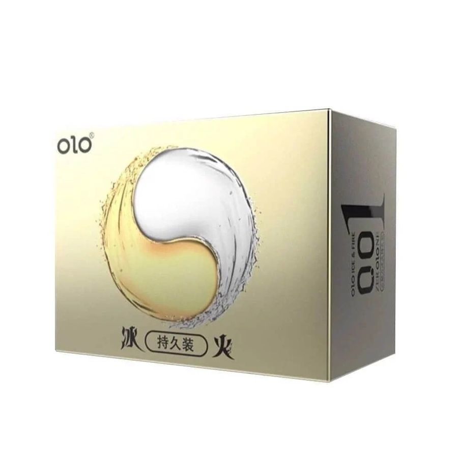 Bao cao su OLO 0.01 Lửa Băng - Siêu mỏng, kéo dài (Hộp 10 Cái)