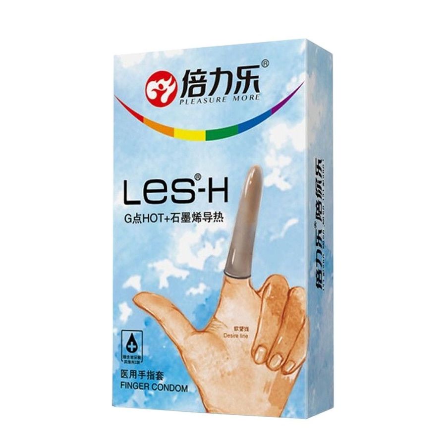Bao cao su ngón tay nóng ấm Beilile Les-H (Hộp 8 Cái)