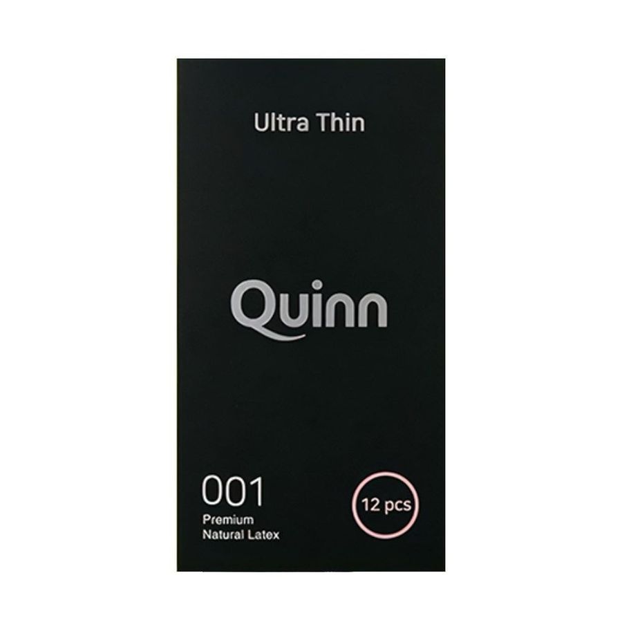 (Hộp 12 Cái) Bao cao su Quinn Ultra Thin - Siêu mỏng Chính Hãng 742745