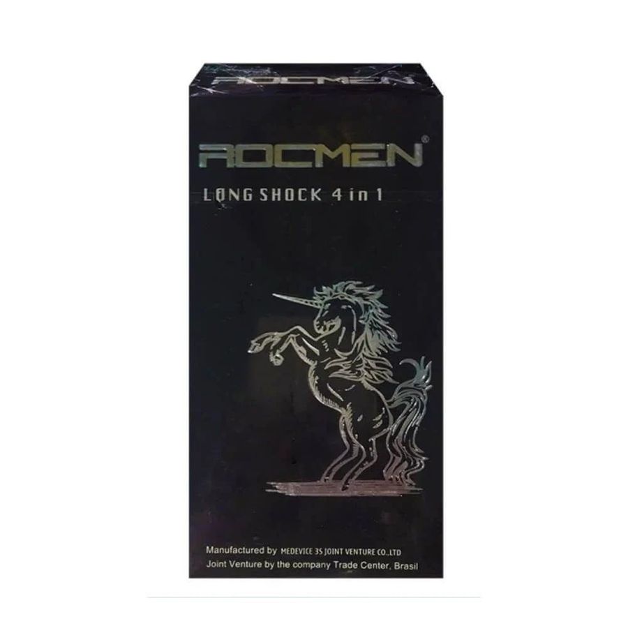 (Hộp 10 Cái) Bao cao su Rocmen Long Shock - Kéo dài thời gian chính hãng 742741