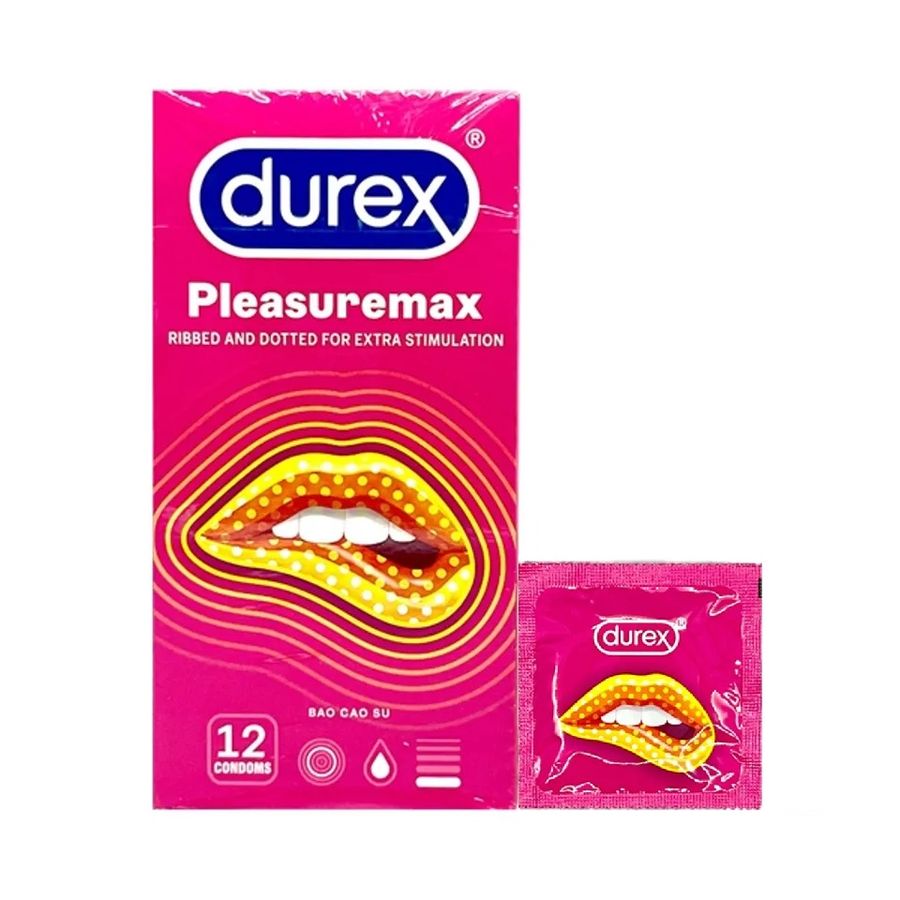 Bao Cao Su Durex Pleasuremax Chính Hãng Thái Lan - 12s