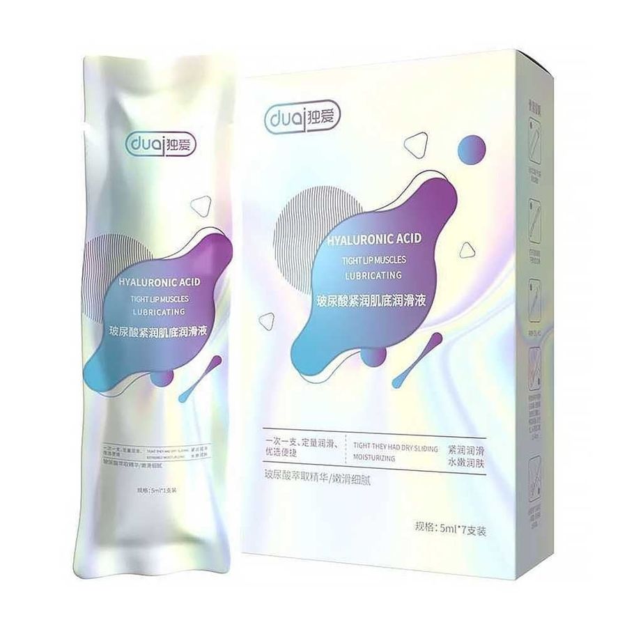 (Hộp 7 Ống) Gel bôi trơn ống bơm Duai Hyaluronic Acid - Dưỡng ẩm, se khít, không mùi chính hãng 742314
